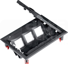 ULTRA 6 modułów Puszka podłogowa z gniazdami zasilającymi