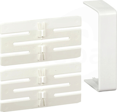 ISM10206P- 95 x 55mm - PC/ABS - biel polarna Łącznik wewnętrzny
