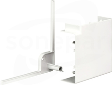ISM10303P 90° - 140 x 55mm - PC/ABS - biel polarna Kolanko