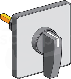 KDD1H 60x60mm czarna rączka Głowica operacyjna