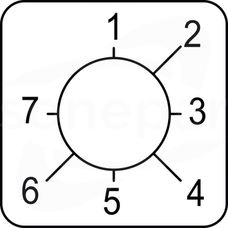 KZ18420 45x45mm Tabliczka do łacznika krzywkowego