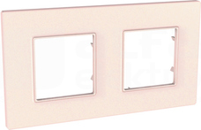 UNICA QUADRO salmon Ramka 2-krotna
