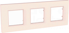 UNICA QUADRO salmon Ramka 3-krotna