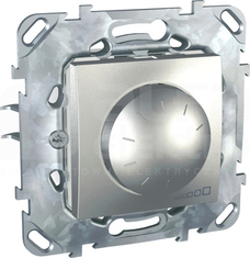 UNICA TOP 40-400VA aluminium Ściemniacz obrot-przyc.