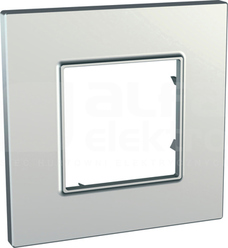 UNICA QUADRO srebrny Ramka 1-krotna