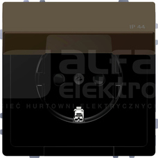 MERTEN D-LIFE SCHUKO 2P+Z IP44 mocca metalik Gniazdo sieciowe z uziemieniem