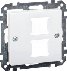 MERTEN SYSTEM M biały active Płytka centralna mechanizmu gniazda RJ11/RJ45 podwójna