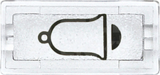 MERTEN przezroczysty Symbol klawisza dzwonek
