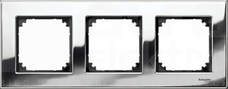 MERTEN M-ELEGANCE chrom Ramka 3-krotna metal