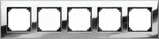 MERTEN M-ELEGANCE chrom Ramka 5-krotna metal