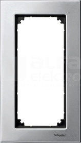 MERTEN M-ELEGANCE srebrny plat. Ramka 2-krotna metal b/przegr.