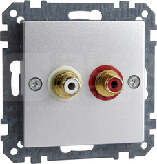 MERTEN M aluminium Gniazdo audio