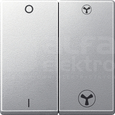 MERTEN SYSTEM M aluminium Klawisz łącznika wentylatora