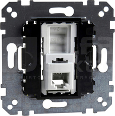 MERTEN M RJ12 4P Mechanizm gniazda telef.