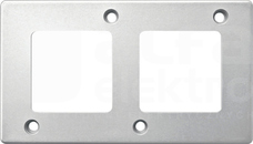 MERTEN ANTY-WANDAL aluminium Ramka 2-krotna
