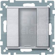 MERTEN M aluminium Przycisk 1-krotny PLUS