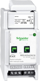 MERTEN KNX 2x230/16 REG-K Aktor załączający uruch.ręcz.