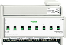MERTEN KNX 8x230/16 REG-K Aktor załączający uruch.ręcz.