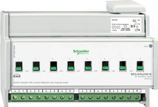 MERTEN KNX 8x230/16 REG-K Aktor załączający uruch.ręcz.z det.prąd.