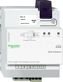 MERTEN KNX 30VDC 640mA REG-K Zasilacz z wej.mod.zasil.awar.
