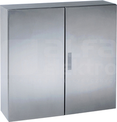 SKRZYNKA ZE STALI NIERDZEWN. 1000x1000x300 metalowa