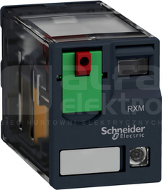 Zelio RXM RXM2AB2E7 LED 48V AC 12A 2 styki C/O Przekaźnik miniaturowy