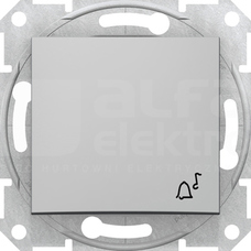 SEDNA aluminium Przycisk dzwonek