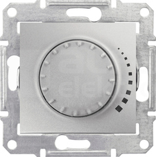 SEDNA 60-500VA aluminium Ściemniacz przyc-obr.RL+schod.