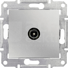 SEDNA aluminium Gniazdo TV końcowe