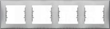 SEDNA aluminium Ramka 4-krotna pozioma