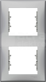 SEDNA aluminium Ramka 2-krotna pionowa