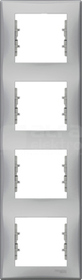 SEDNA aluminium Ramka 4-krotna pionowa