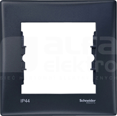 SEDNA IP44 grafitowy Ramka 1-krotna