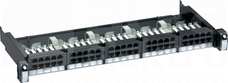 1U RAL7016 50 złącz RJ45 Panel telefoniczny