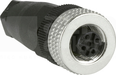 XZCC12FDM40B M12 4P Wtyk żeński prosty