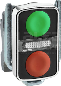 ZB4BW7A3740*LED,KRYTY/WYST IP66 NAPED PRZYC.DWUKLAW.