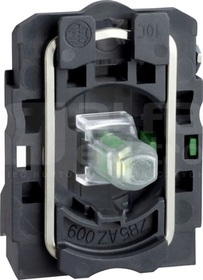 ZB5AW0B31 N/O,24V,ZIELONY KORPUS,WBUD.LED,ZAC.SRUBOWE