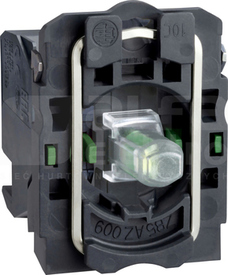 ZB5AW0B534*2N/O,24V,ŻÓŁTY KORPUS,WBUD.LED,ZŁ.WTYKOWE