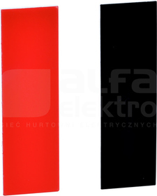 ZBY0101*CZARNE/CZERW. ETYKIETY DO GRAWEROWANIA 8X2