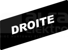 ZBY02109*BIALE DROITE CZAR ETYKIETA 8X27 DO RAMKI 30X40