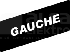 ZBY02110*BIALE GAUCHE CZAR ETYKIETA 8X27 DO RAMKI 30X40