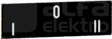 ZBY02186*BIALE I-O-II CZAR ETYKIETA 8X27 DO RAMKI 30X40