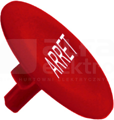 ZBA433*BIALE ARRET CZERW.T WKŁADKA PRZYC.PRZYCISKU KRYT