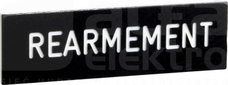 ZBY00123*BIALEREARMEMENTCZ ETYKIETA 8X27 DO RAMKI 30X40