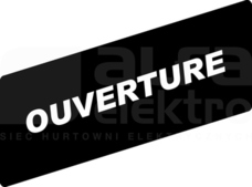 ZBY02113*BIALEOUVERTURECZA ETYKIETA 8X27 DO RAMKI 30X40