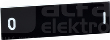 ZBY02178*BIALE O-I CZARNE ETYKIETA 8X27 DO RAMKI 30X40