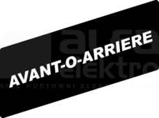ZBY02184*BIALE AVANT-O-ARRI ETYKIETA 8X27 DO RAMKI 30X40