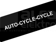 ZBY02198*BIALEAUTO CYCLE-CY ETYKIETA 8X27 DO RAMKI 30X40