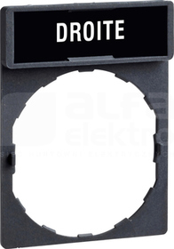 ZBY2109*BIALE DROITE CZARN RAMKA 30X40 Z ETYKIETA 8X27