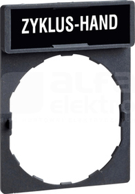 ZBY2297*BIALEZYKLUS-HANDCZ RAMKA 30X40 Z ETYKIETA 8X27